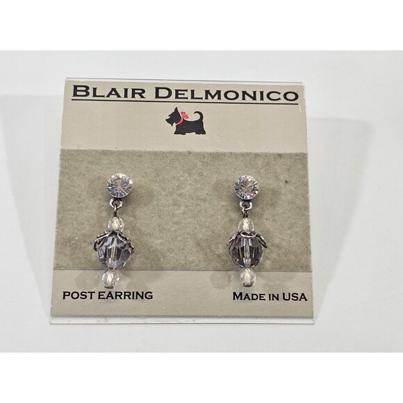 KSD Blair Delmonico Cannetille Filigree Glass Beaded Statement Drop Earrings NEW - Picture 1 of 2